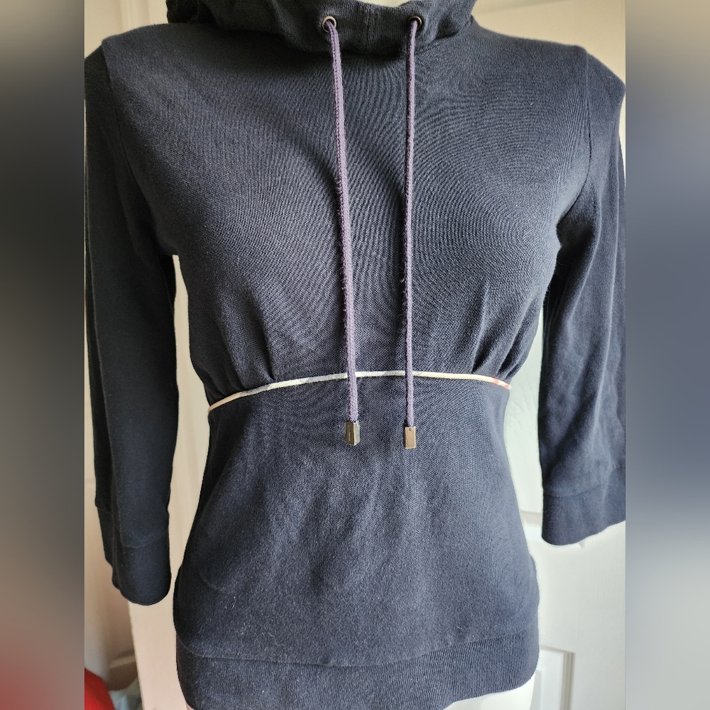 Burberry hooded slip-over top medium.